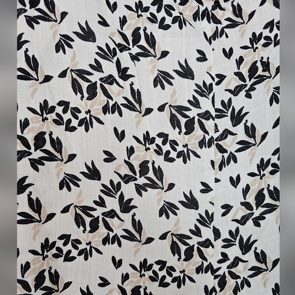 MAX STUDIO Print Crop Wide Leg Pants, CREAM GREY DUST, 2X - Picture 6 of 9